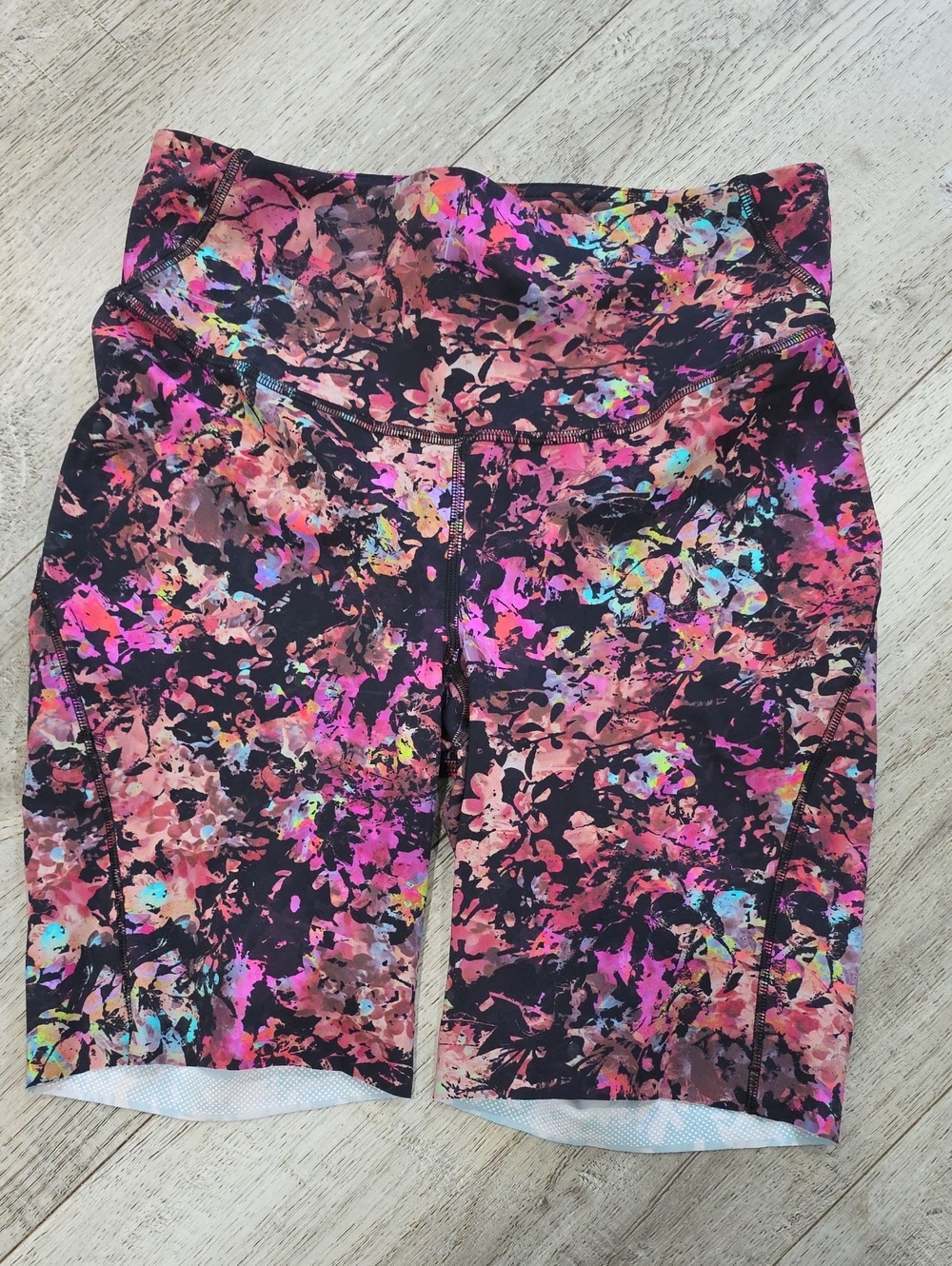 lululemon athletica Multicolor Floral-Print High-Rise Bike Shorts